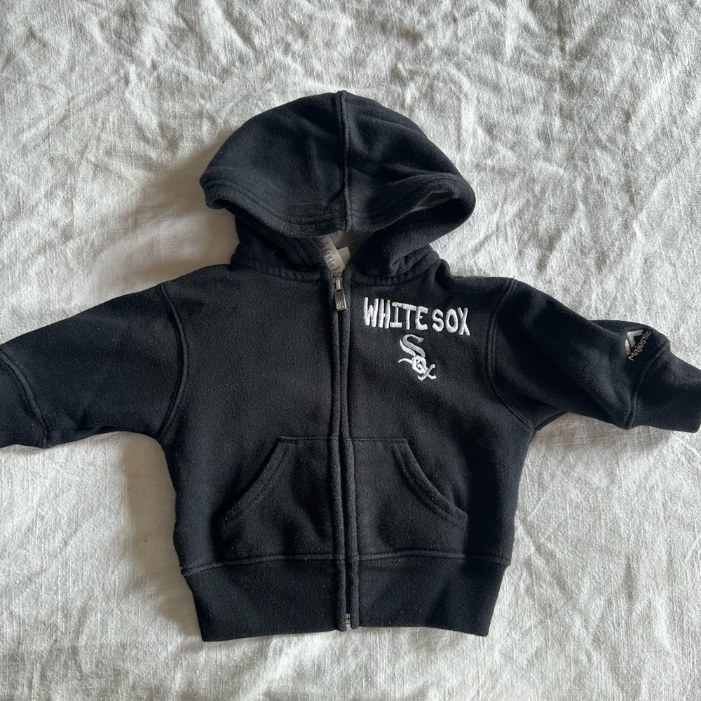 Majestic Black Hoodie - White Sox Logo